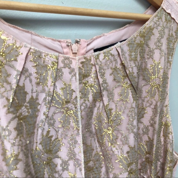 Ark & Co Light pink Gold Lace Dress - Picture 7 of 13